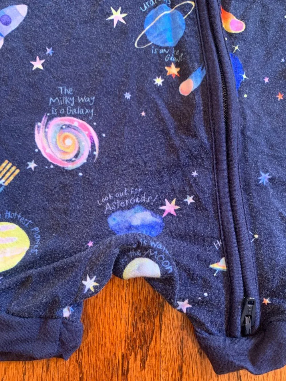 Little Sleepies Through My Telescope & Light Aqua Zippy Pajamas Lot (2) | 12-18M